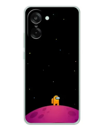Чехол для OnePlus Ace 5 Racing с картинкой «Одинокий герой на планете»