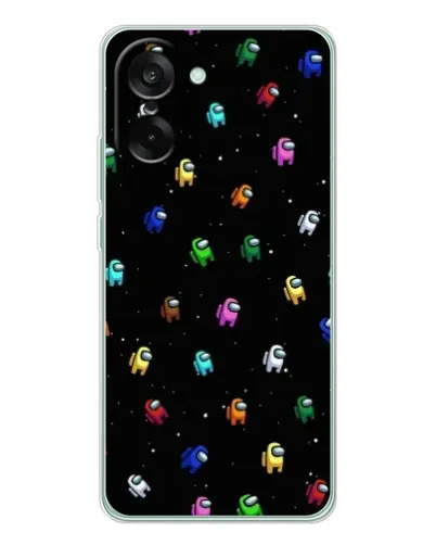 Чехол для OnePlus Ace 5 Racing с картинкой «Экипаж Among Us»