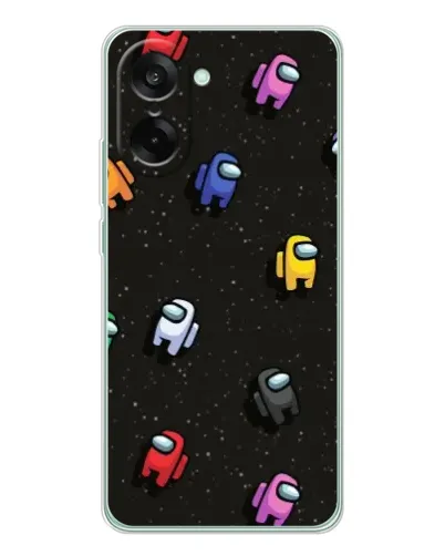 Чехол для OnePlus Ace 5 Racing с картинкой «Космический паттерн Among Us»