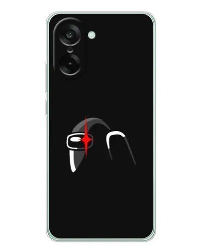 Чехол для OnePlus Ace 5 Racing с картинкой «Among Us шлем»
