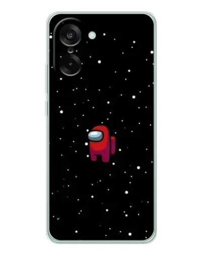 Чехол для OnePlus Ace 5 Racing с картинкой «Красный Among Us»