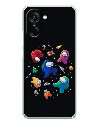 Чехол для OnePlus Ace 5 Racing с картинкой «Among Us космос»