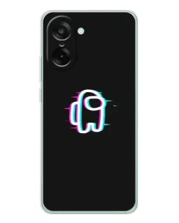 Чехол для OnePlus Ace 5 Racing с картинкой «Among Us неон»