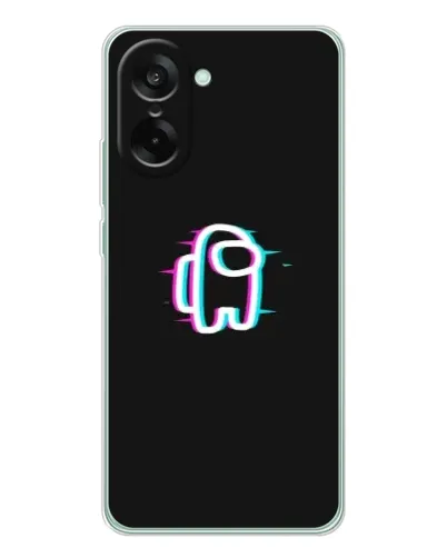Чехол для OnePlus Ace 5 Racing с картинкой «Among Us неон»