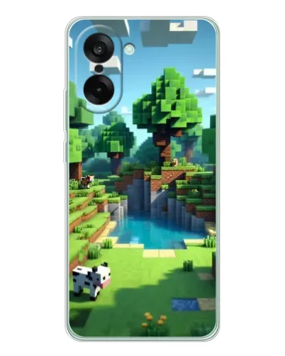 Чехол для OnePlus Ace 5 Racing с картинкой «Minecraft летний день»