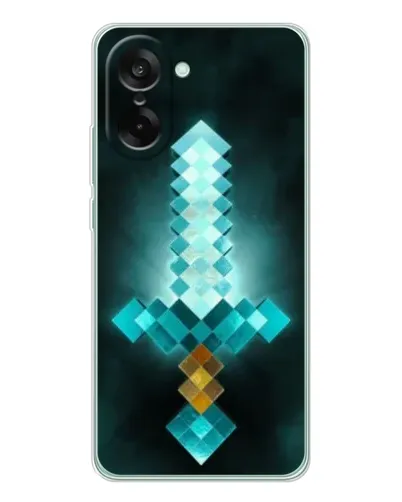 Чехол для OnePlus Ace 5 Racing с картинкой «Алмазный меч неон»