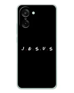 Чехол для OnePlus Ace 5 Racing с картинкой «Точки веры J.E.S.U.S.»