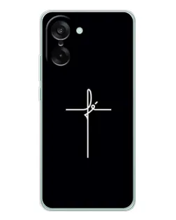 Чехол для OnePlus Ace 5 Racing с картинкой «Тонкий крест» Чехол для OnePlus Ace 5 Racing с картинкой «Тонкий крест»