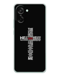 Чехол для OnePlus Ace 5 Racing с картинкой «Текстовый крест» Чехол для OnePlus Ace 5 Racing с картинкой «Текстовый крест»