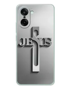 Чехол для OnePlus Ace 5 Racing с картинкой «Металлический крест Jesus» Чехол для OnePlus Ace 5 Racing с картинкой «Металлический крест Jesus»