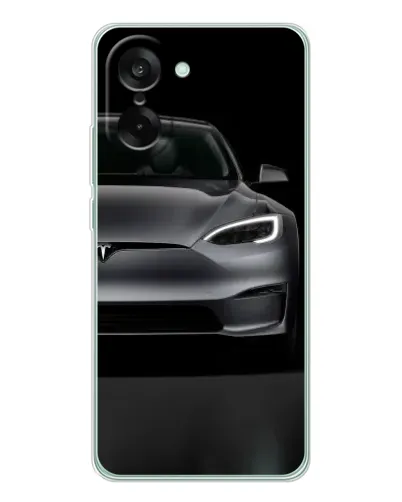 Чехол для OnePlus Ace 5 Racing с картинкой «Tesla Model S Look»