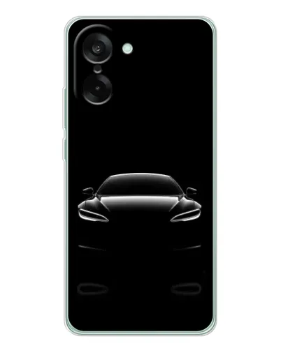 Чехол для OnePlus Ace 5 Racing с картинкой «Силуэт Tesla Night»