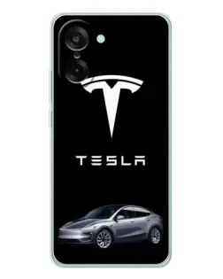 Чехол для OnePlus Ace 5 Racing с картинкой «Tesla Model Y»