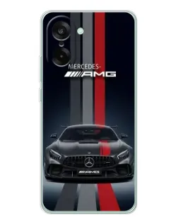 Чохол для OnePlus Ace 5 Racing з картинкою «Mercedes — білий карбон»
