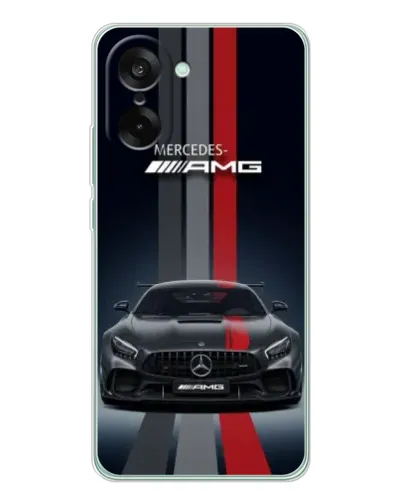Чехол для OnePlus Ace 5 Racing с картинкой «Mercedes — белый карбон»