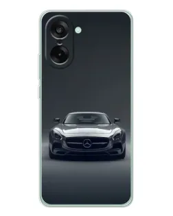 Чехол для OnePlus Ace 5 Racing с картинкой «Mercedes на черном»