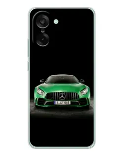 Чехол для OnePlus Ace 5 Racing с картинкой «Mercedes — неоновый лого»