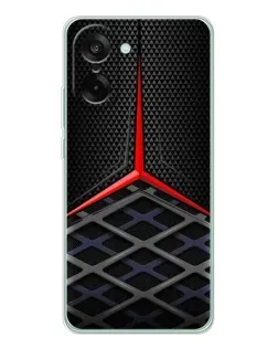 Чехол для OnePlus Ace 5 Racing с картинкой «Mercedes Carbon Grid»