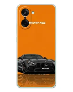 Чехол для OnePlus Ace 5 Racing с картинкой «Оранжевый Mercedes AMG»