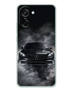 Чехол для OnePlus Ace 5 Racing с картинкой «Mercedes в дыму»