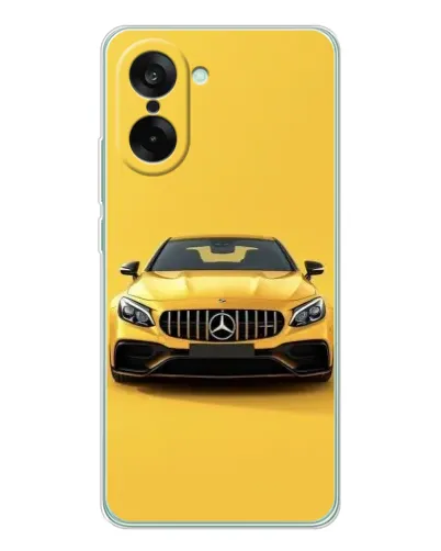 Чехол для OnePlus Ace 5 Racing с картинкой «Желтый Mercedes GT»
