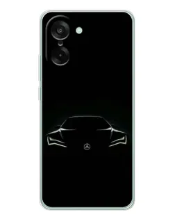 Чехол для OnePlus Ace 5 Racing с картинкой «Mercedes — силуэт авто» Чехол для OnePlus Ace 5 Racing с картинкой «Mercedes — силуэт авто»