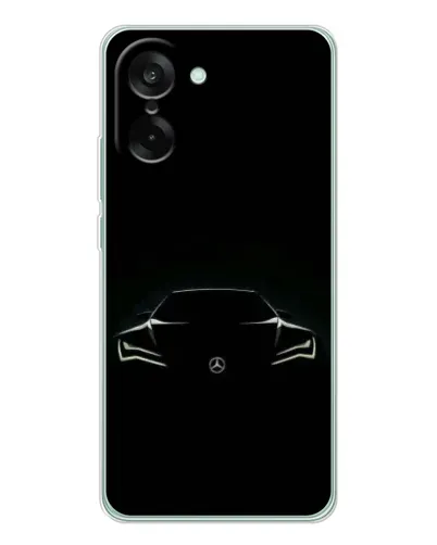Чехол для OnePlus Ace 5 Racing с картинкой «Mercedes — силуэт авто» Чехол для OnePlus Ace 5 Racing с картинкой «Mercedes — силуэт авто»