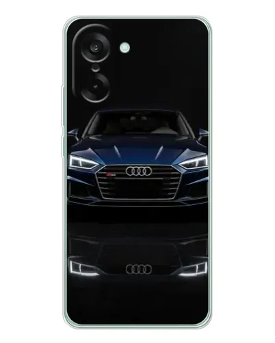 Чехол для OnePlus Ace 5 Racing с картинкой «Audi — ночное отражение»