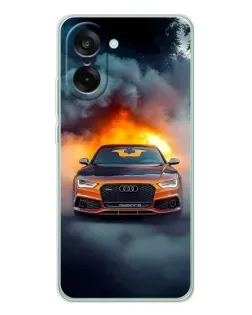 Чохол для OnePlus Ace 5 Racing з картинкою «Audi у вогняному диму» Чохол для OnePlus Ace 5 Racing з картинкою «Audi у вогняному диму»