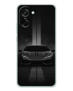 Чехол для OnePlus Ace 5 Racing с картинкой «Lamborghini симметрия дорог»