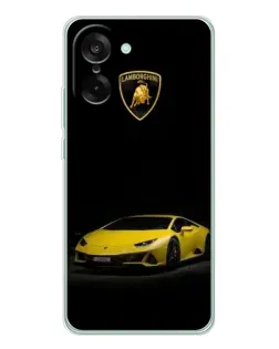 Чехол для OnePlus Ace 5 Racing с картинкой «Lamborghini желтый акцент»