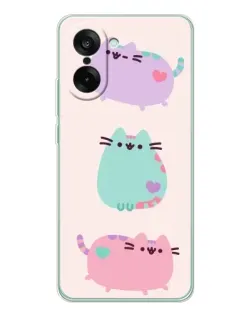 Чохол для OnePlus Ace 5 Racing з картинкою «Pusheen тріо» Чохол для OnePlus Ace 5 Racing з картинкою «Pusheen тріо»