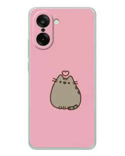 Чохол для OnePlus Ace 5 Racing з картинкою «Pusheen серце» Чохол для OnePlus Ace 5 Racing з картинкою «Pusheen серце»