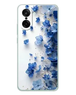 Чехол для OnePlus Ace 5 Racing с картинкой «Голубой цветочный каскад» Чехол для OnePlus Ace 5 Racing с картинкой «Голубой цветочный каскад»