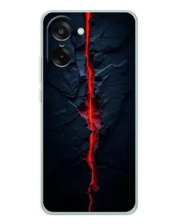 Чохол для OnePlus Ace 5 Racing з картинкою «Червона лавова тріщина»