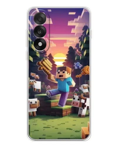 Чехол для OnePlus Ace 5 Ultra с картинкой «Стив на ферме» Чехол для OnePlus Ace 5 Ultra с картинкой «Стив на ферме»