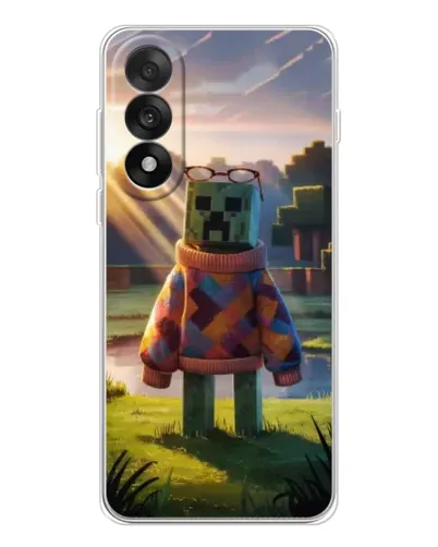 Чехол для OnePlus Ace 5 Ultra с картинкой «Крипер в свитере» Чехол для OnePlus Ace 5 Ultra с картинкой «Крипер в свитере»