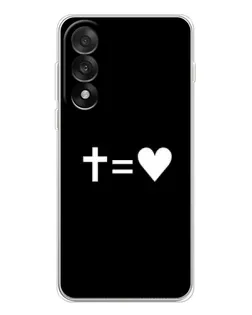 Чехол для OnePlus Ace 5 Ultra с картинкой «Крест и Сердце»