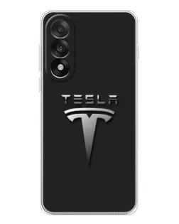 Чехол для OnePlus Ace 5 Ultra с картинкой «Стальной логотип Tesla»