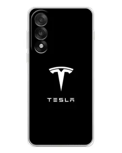 Чехол для OnePlus Ace 5 Ultra с картинкой «Tesla White Logo»