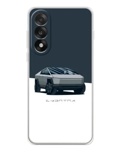 Чехол для OnePlus Ace 5 Ultra с картинкой «Серебристый Cybertruck Tesla»