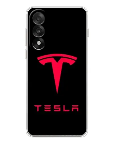 Чехол для OnePlus Ace 5 Ultra с картинкой «Tesla Red Logo»