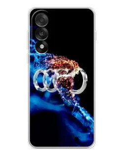 Чехол для OnePlus Ace 5 Ultra с картинкой «Энергия лого Audi» Чехол для OnePlus Ace 5 Ultra с картинкой «Энергия лого Audi»