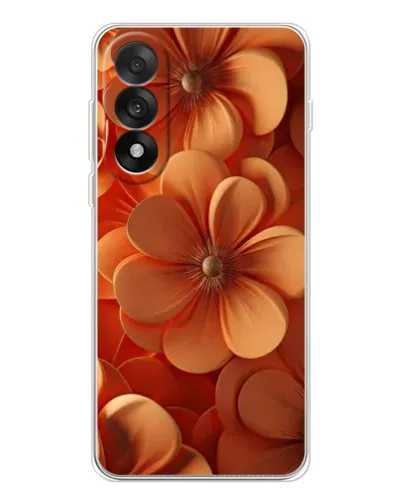 Чехол для OnePlus Ace 5 Ultra с картинкой «Оранжевый макро цветок»