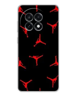 Чехол для OnePlus Ace 5 с картинкой «Jordan Red Pattern»