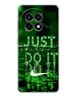 Чехол для OnePlus Ace 5 с картинкой «Зеленый неоновый Nike»