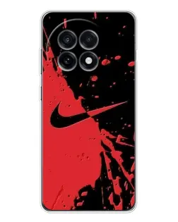 Чохол для OnePlus Ace 5 з картинкою «Червоні бризки Nike» Чохол для OnePlus Ace 5 з картинкою «Червоні бризки Nike»