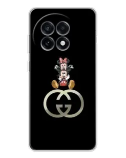 Чехол для OnePlus Ace 5 с картинкой «Минни Маус на лого»