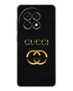 Чехол для OnePlus Ace 5 с картинкой «Золотой логотип Gucci»
