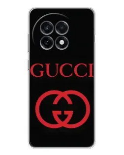 Чехол для OnePlus Ace 5 с картинкой «Gucci — красный логотип»